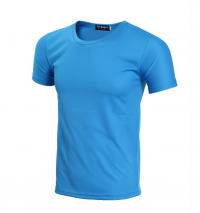 SKT001 Manufacture of solid color sports t-shirts Supply moisture wicking T-shirts Online ordering Sweatshirts 190G full polyester pinhole cloth Sweatshirt manufacturer T-shirt price t-shirt design Price t shirt offer t-shirt wholesale price detail view-5